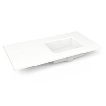 Robern TF43URO93-1 - Engineered Stone Vanity Top, 43'' x 22'' x 3/4'', Right Offset Under