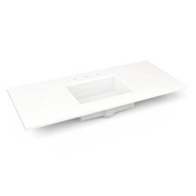 Robern TF49UCO93-8 - Engineered Stone Vanity Top, 49'' x 22'' x 3/4'', Center Undercounte