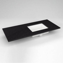 Robern TF49URO90-1 - Engineered Stone Vanity Top, 49'' x 22'' x 3/4'', Right Offset Under