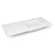 Robern TF49URO94-1 - Engineered Stone Vanity Top, 49'' x 22'' x 3/4'', Right Offset Under