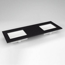 Robern TF61UDO90-1D4 - Engineered Stone Vanity Top, 61'' x 22'' x 3/4'', Double Undercounte