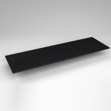 Robern TF73G90 - Engineered Stone Vanity Top, 73'' x 22'' x 3/4'', Dry Top, Lava Blac