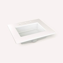 Robern TB25UCO93-8 - Top, Craft 25'', Three-Hole, White Zeus