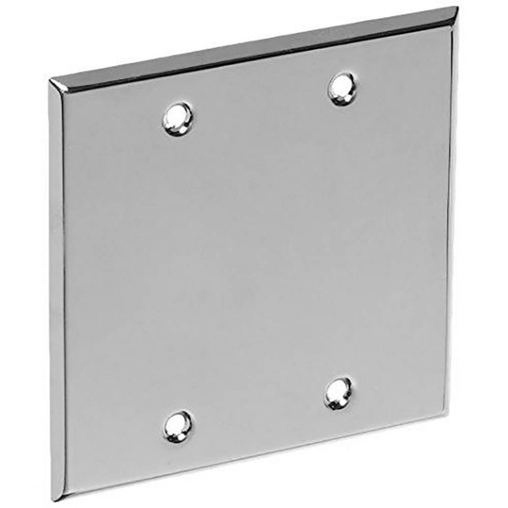 EL139 CP PLATE 2 GANG 4 1/2 SQ BLANK