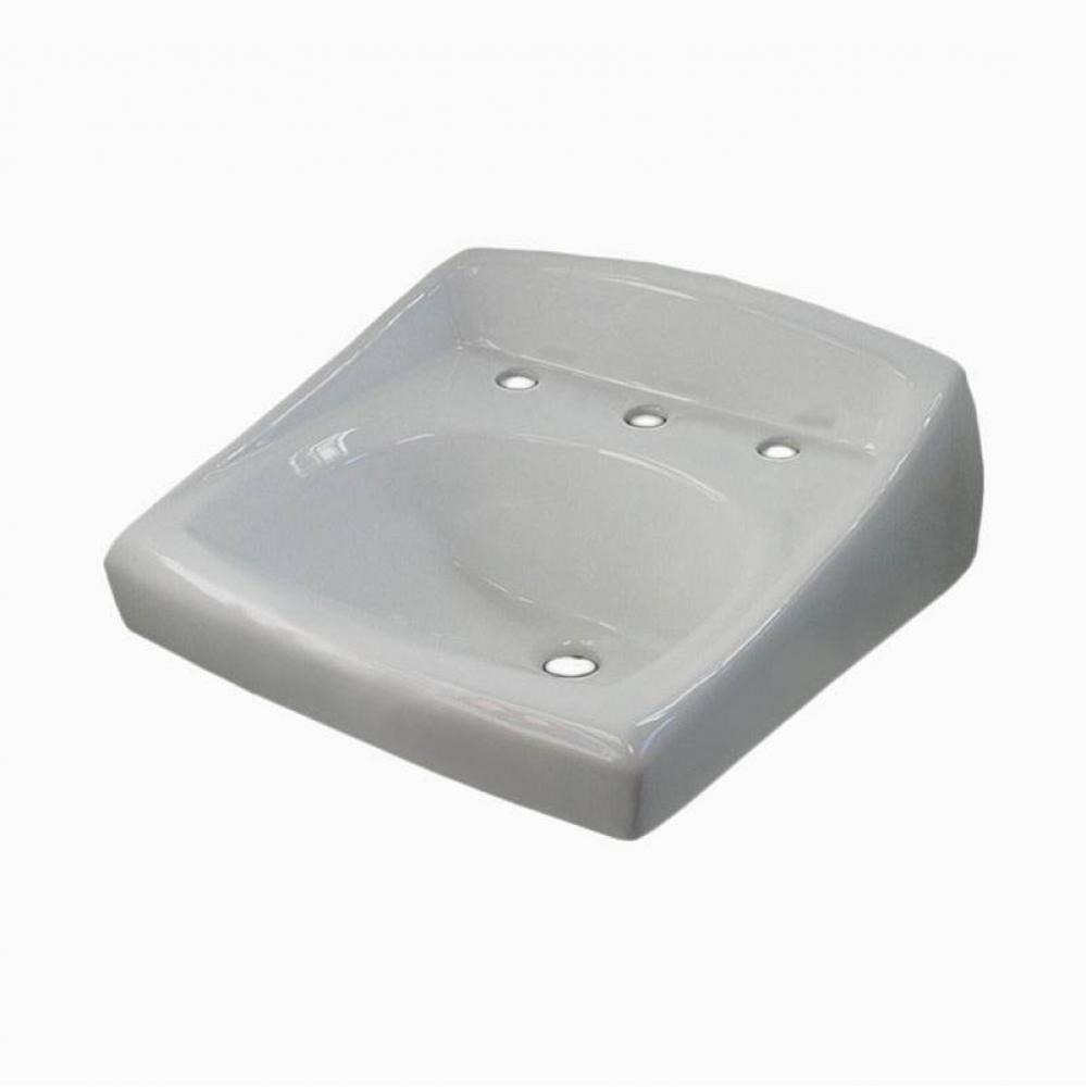 SS3803 WALL HUNG SINK W/BK SPL 8'' C'SET