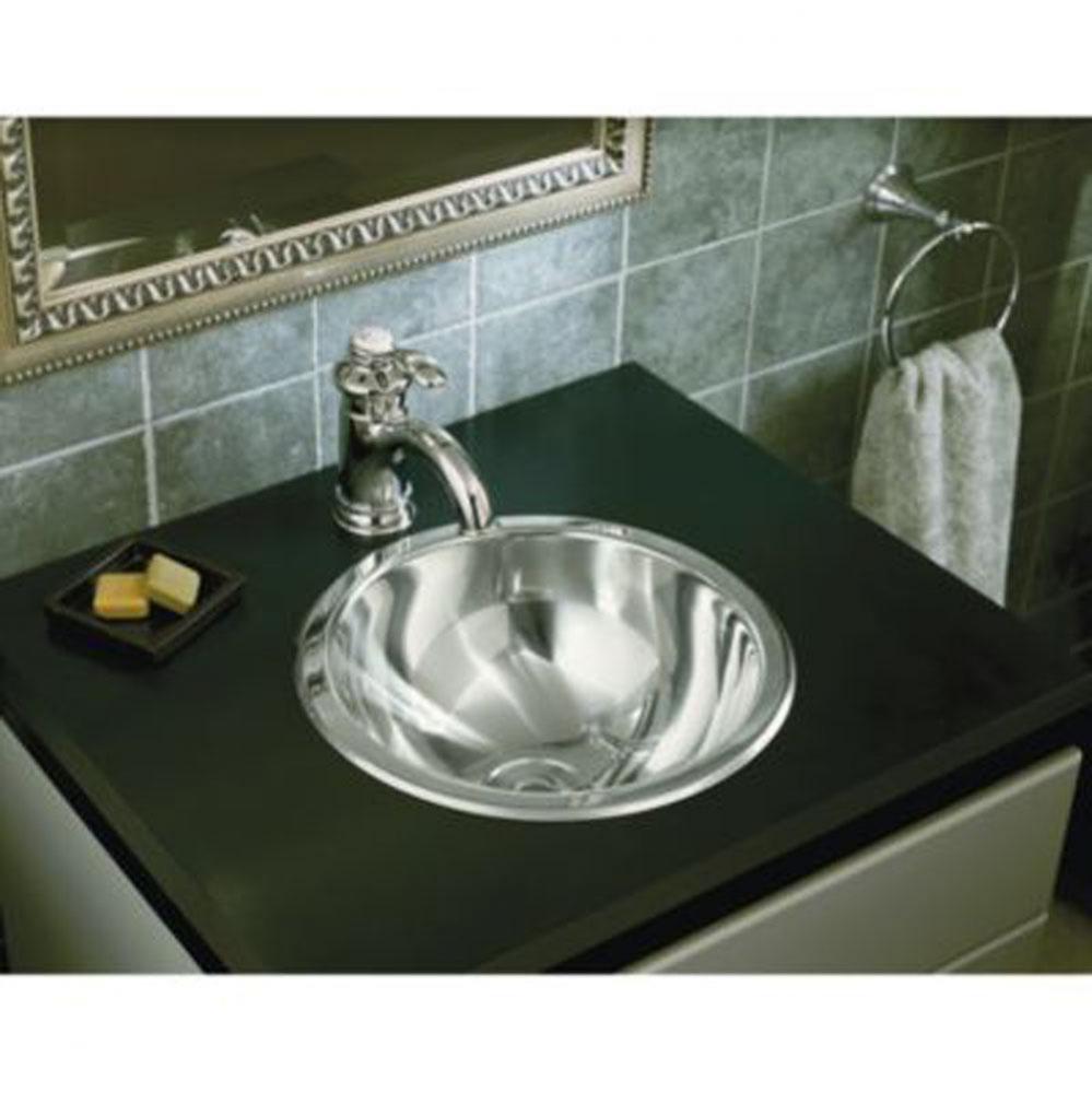 Round Drop-In/Under-Mount Bathroom Sink