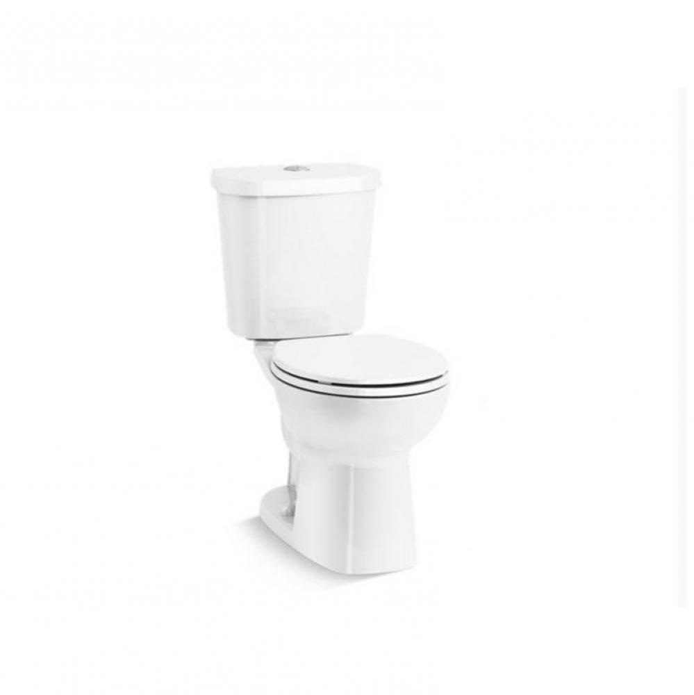 Valton® Two-piece round-front dual-flush toilet