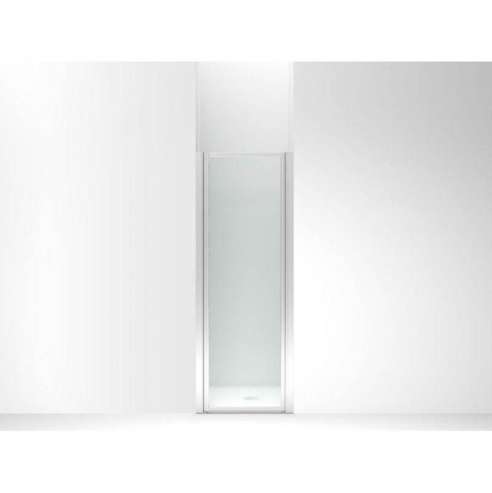 Standard pivot shower door, 64'' H x 23-1/2''-25'' W, with 1/8'