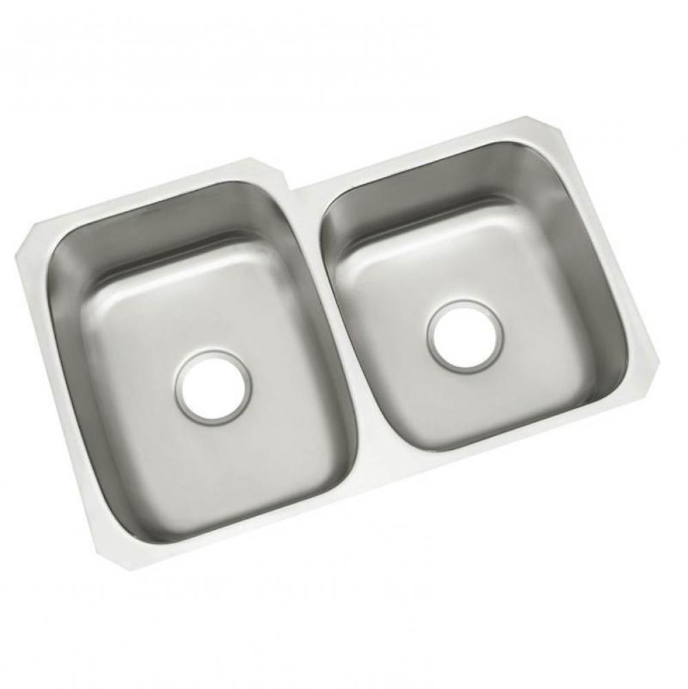 McAllister® Undercounter Double-basin Kitchen Sink, 31-3/4'' x 20-3/4'' /