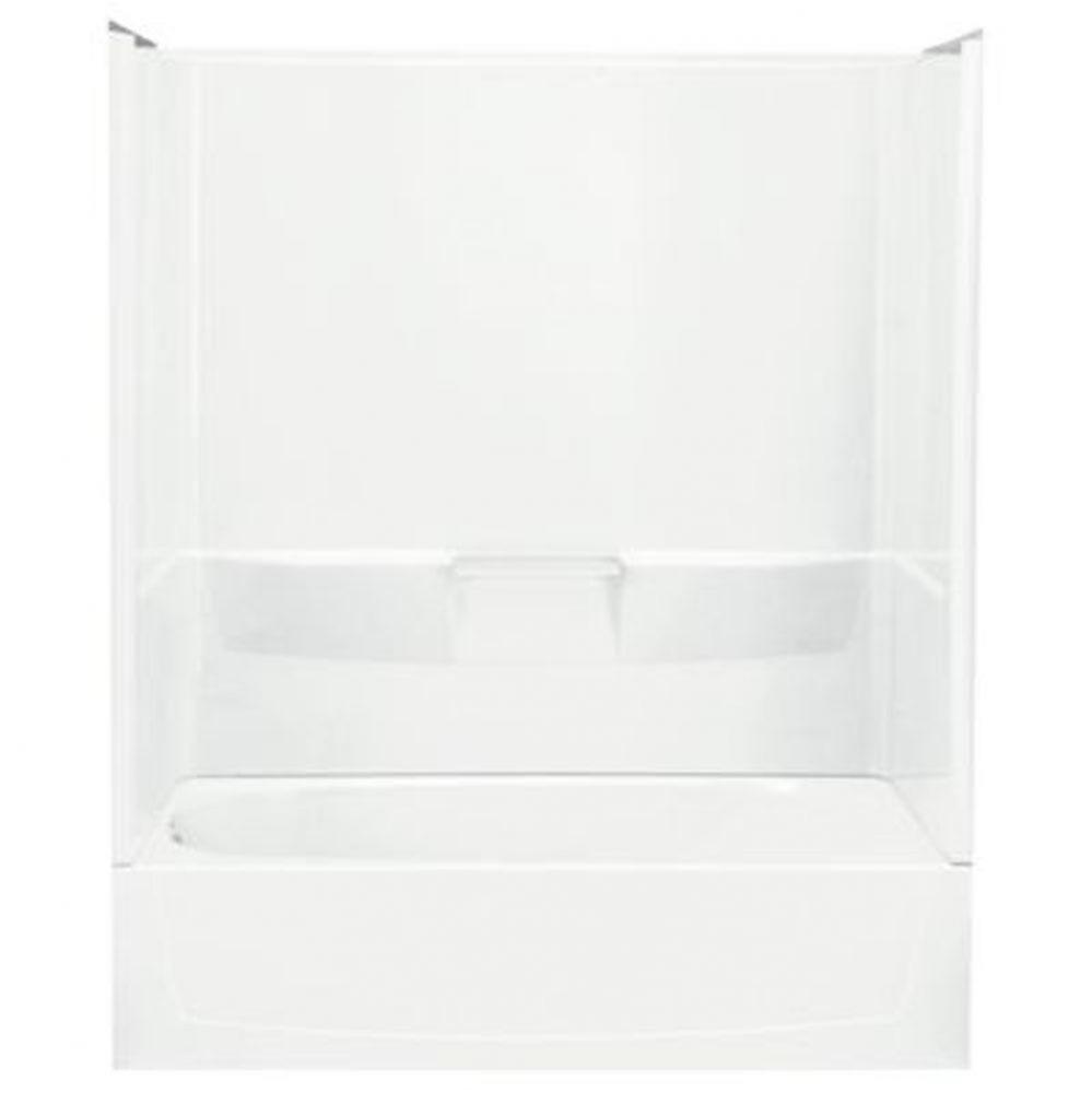 Performa™ 60-1/4'' x 29'' bath/shower with Aging in Place backerboards, abov