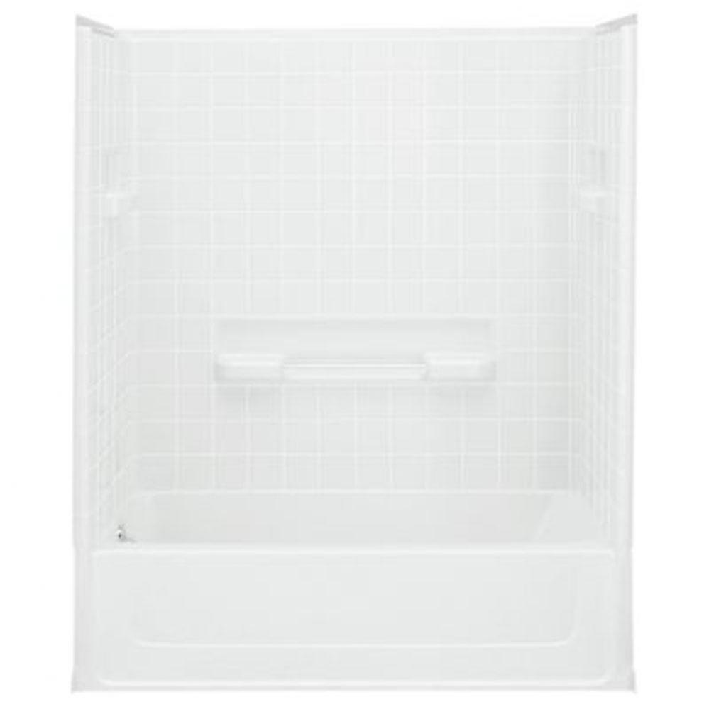 All Pro® 60-1/4'' x 30'' bath/shower with Aging in Place backerboards wit