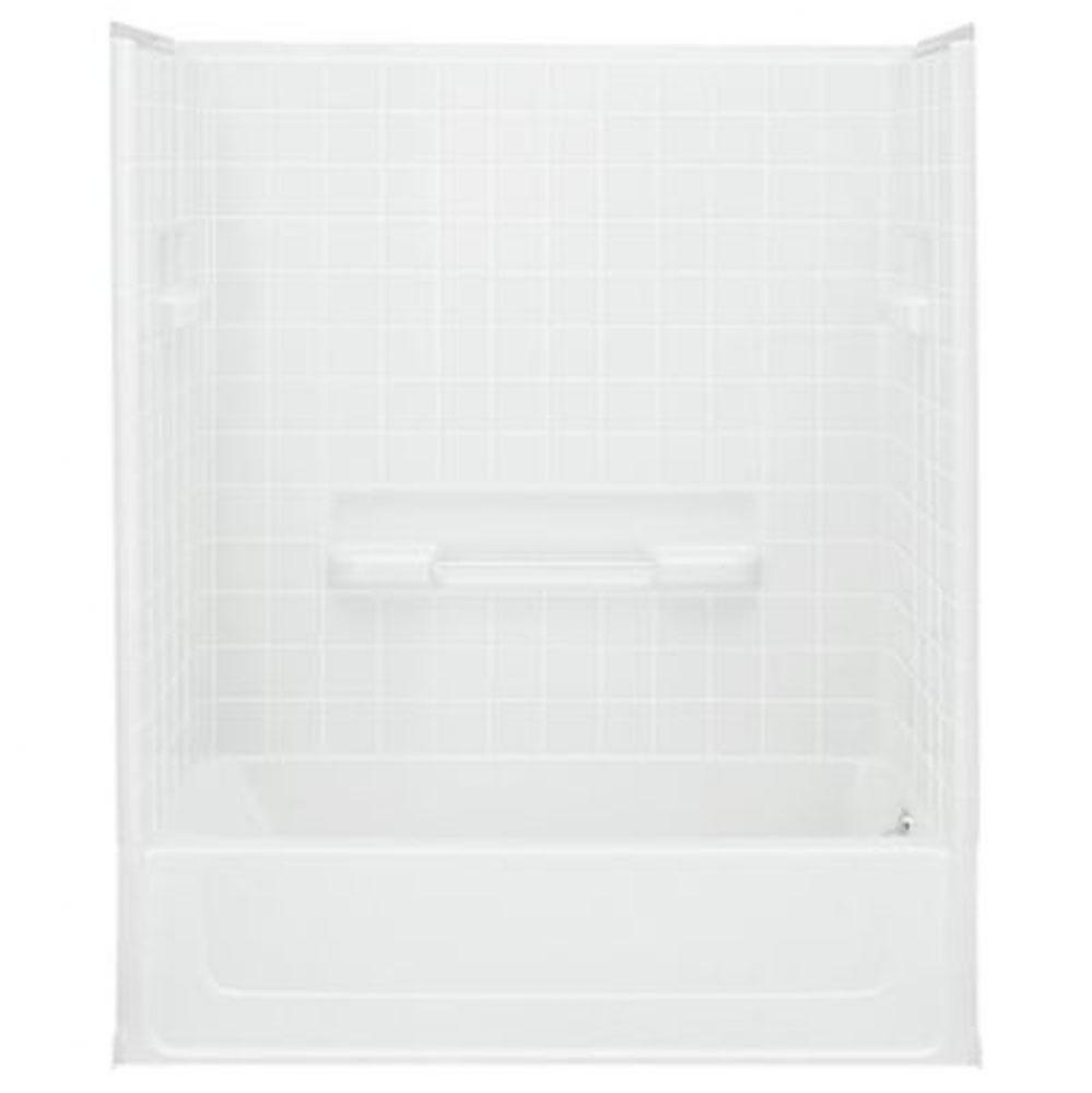 All Pro® 60-1/4'' x 30'' bath/shower with Aging in Place backer boards wi