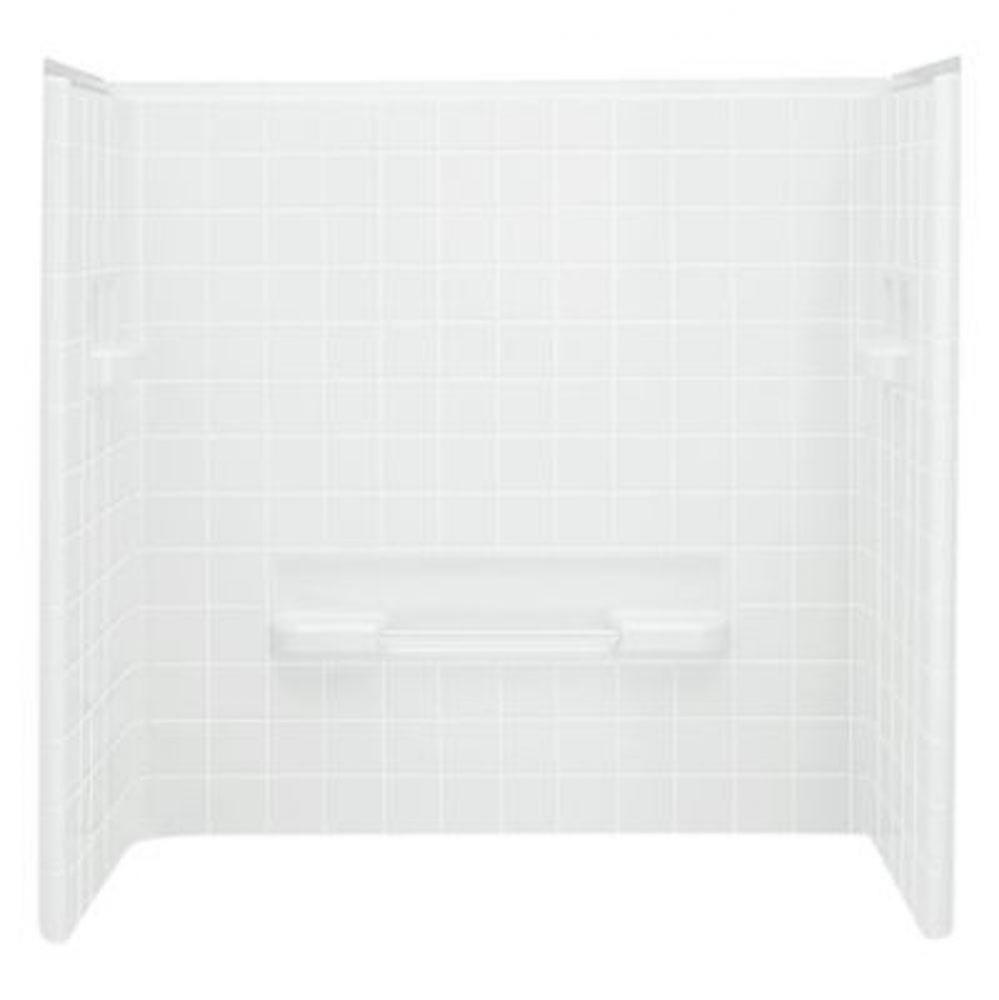 All Pro® 60'' x 31-1/2'' wall set for bath/shower