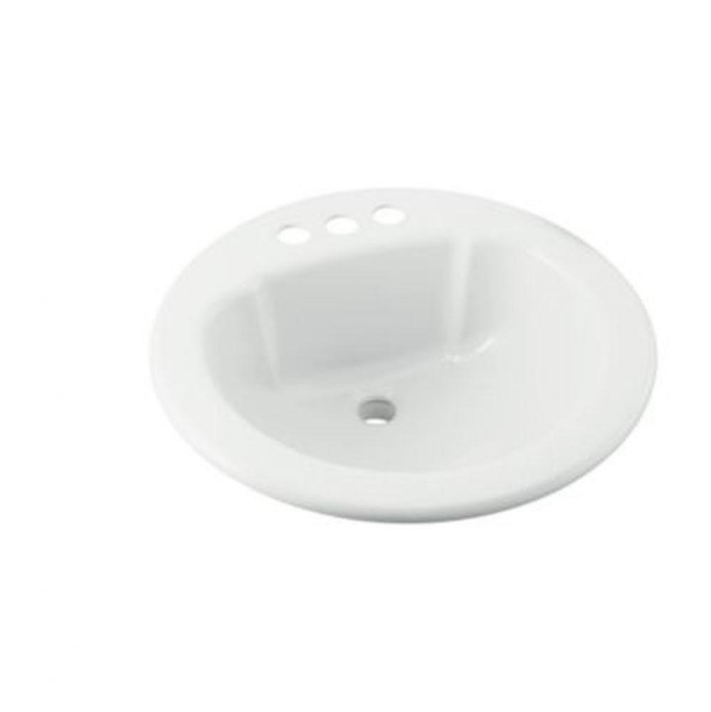 Round Drop-In Bathroom Sink