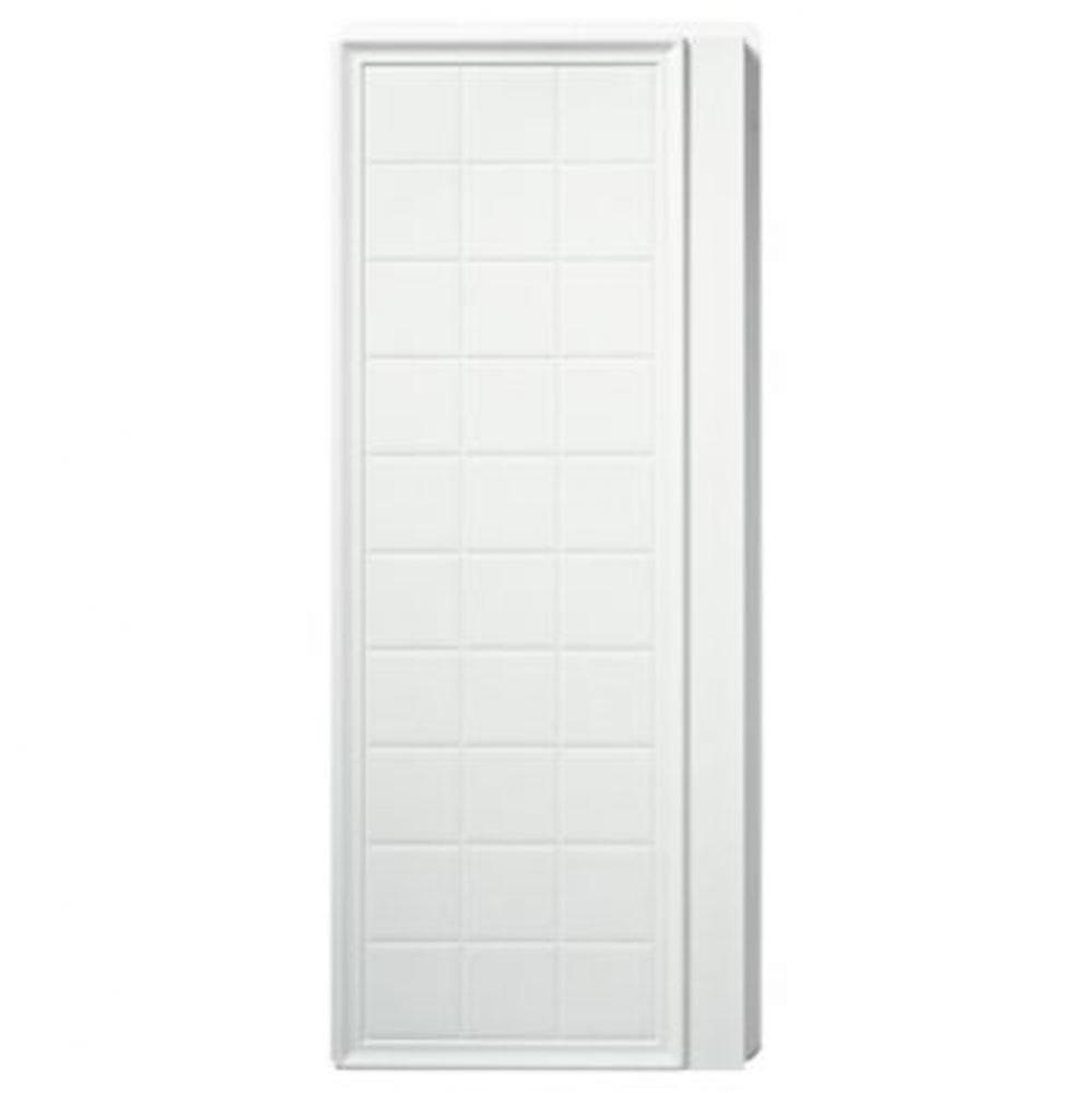 Ensemble™ 34'' x 72-1/2'' tile shower end wall set with Aging in Place backe