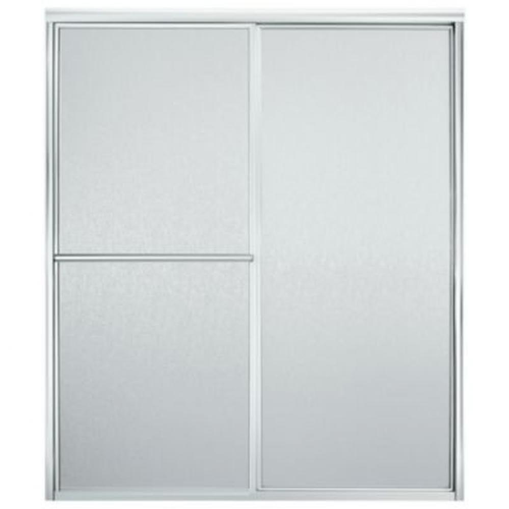 Deluxe Framed sliding shower door, 70'' H x 54-3/8 - 59-3/8'' W, with 1/8&apos