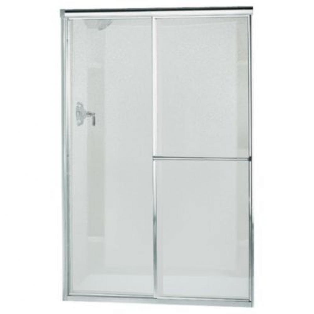 Deluxe Framed sliding shower door, 65-1/2'' H x 54-3/8 - 59-3/8'' W, with 1/8&