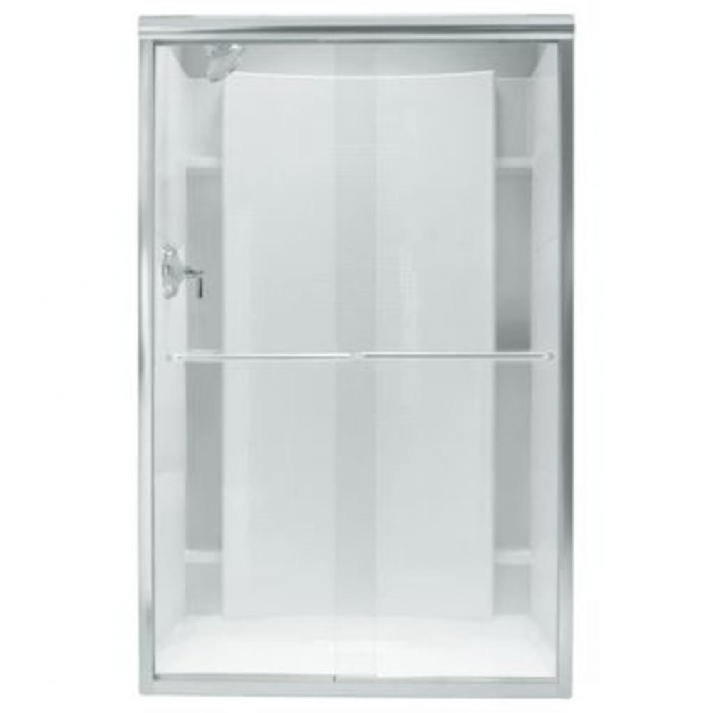 Finesse™ Frameless sliding shower door, 65-1/4'' H x 39-11/16 - 44-11/16'' W