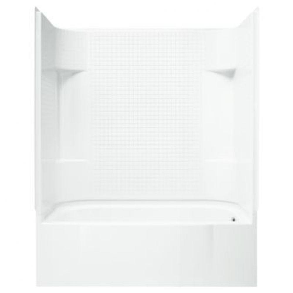 Accord® 60-1/4'' x 30'' bath/shower with Aging in Place backerboards and