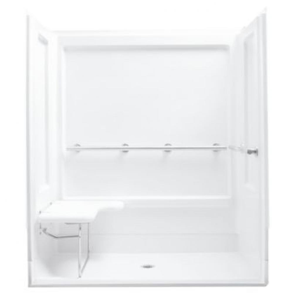63-1/2'' x 39-3/8'' seated shower