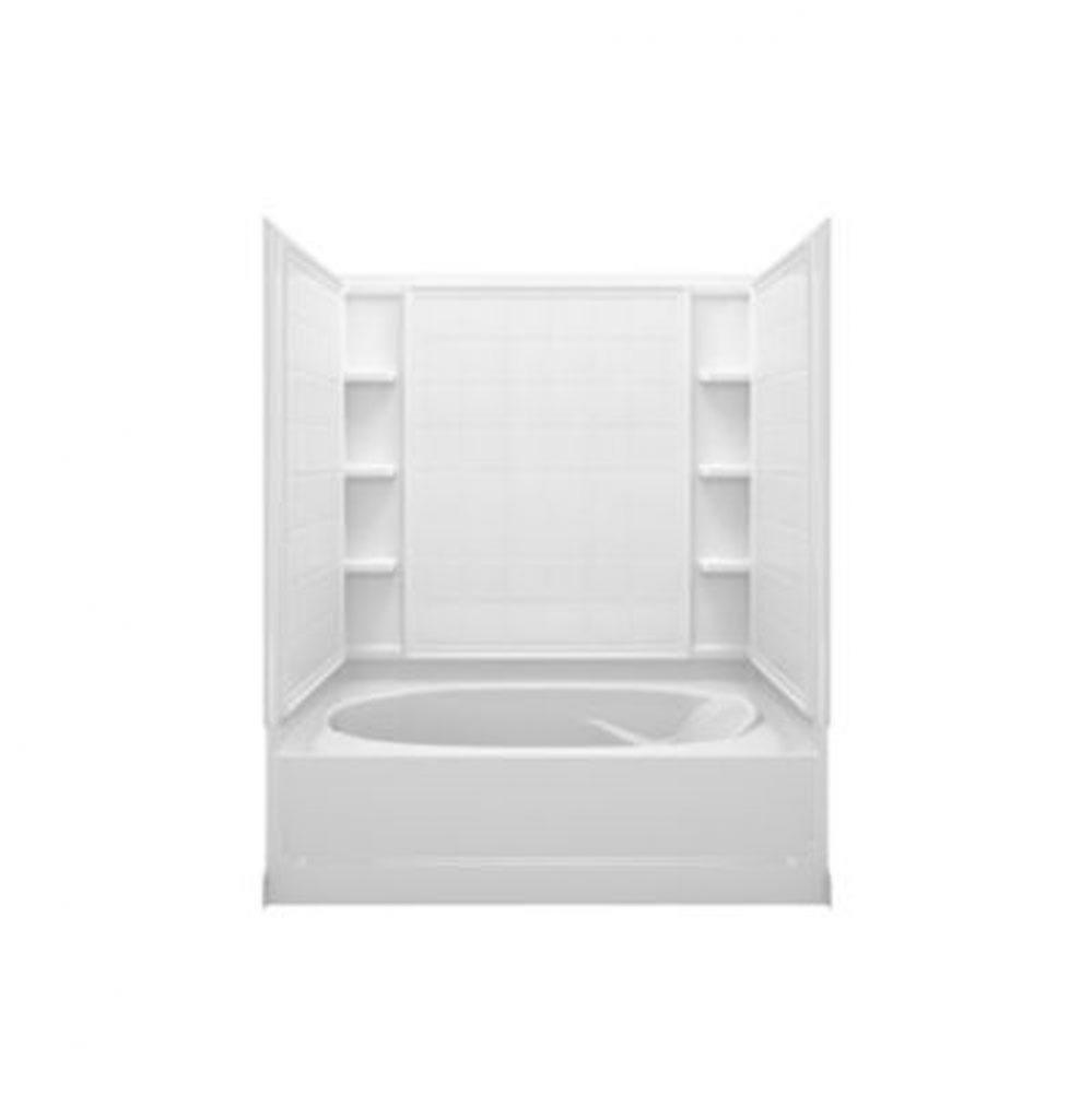 Ensemble™ 60-1/4'' x 42'' bath/shower with left-hand above-floor drain