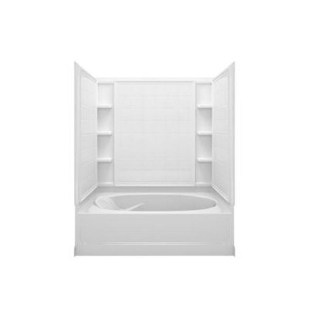 Ensemble™ 60-1/4'' x 42'' bath/shower with right-hand above-floor drain