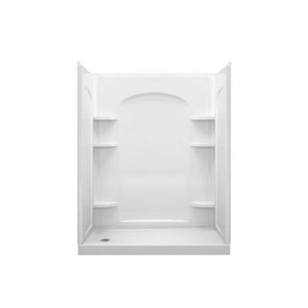 Ensemble™ 60-1/4'' x 30'' curve end drain shower stall