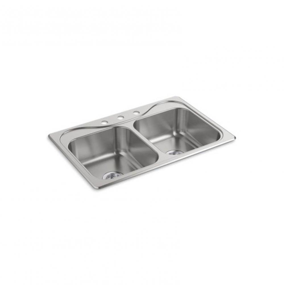 Southhaven 33X22X7 Dbl Basin Sink