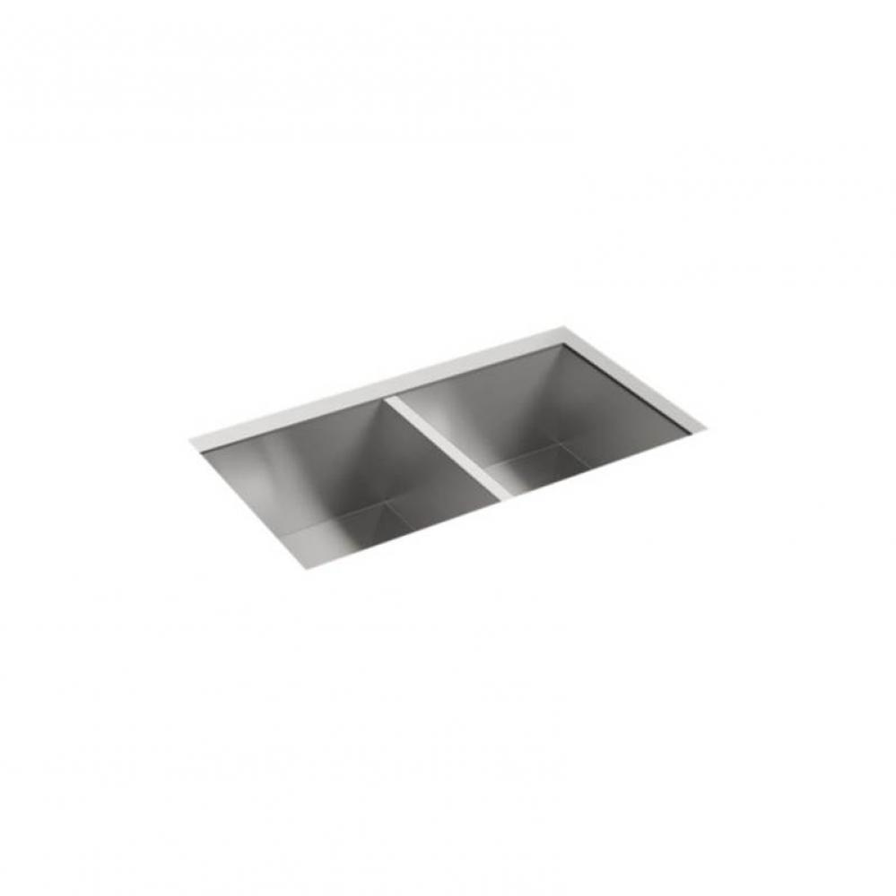 Ludington® 32'' x 18-5/16'' x 9-5/16'' Undermount double-equal