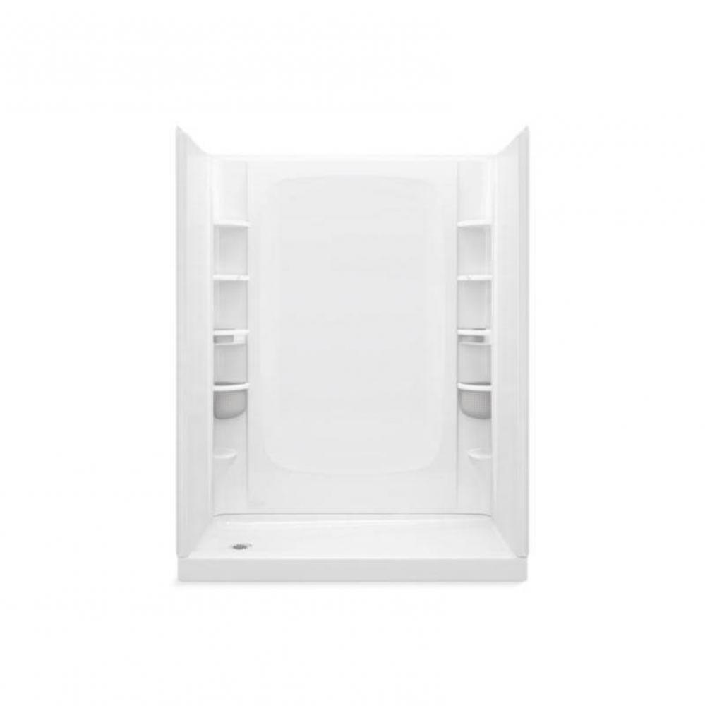 STORE+® 60-1/4'' x 32'' shower with Aging in Place backerboards