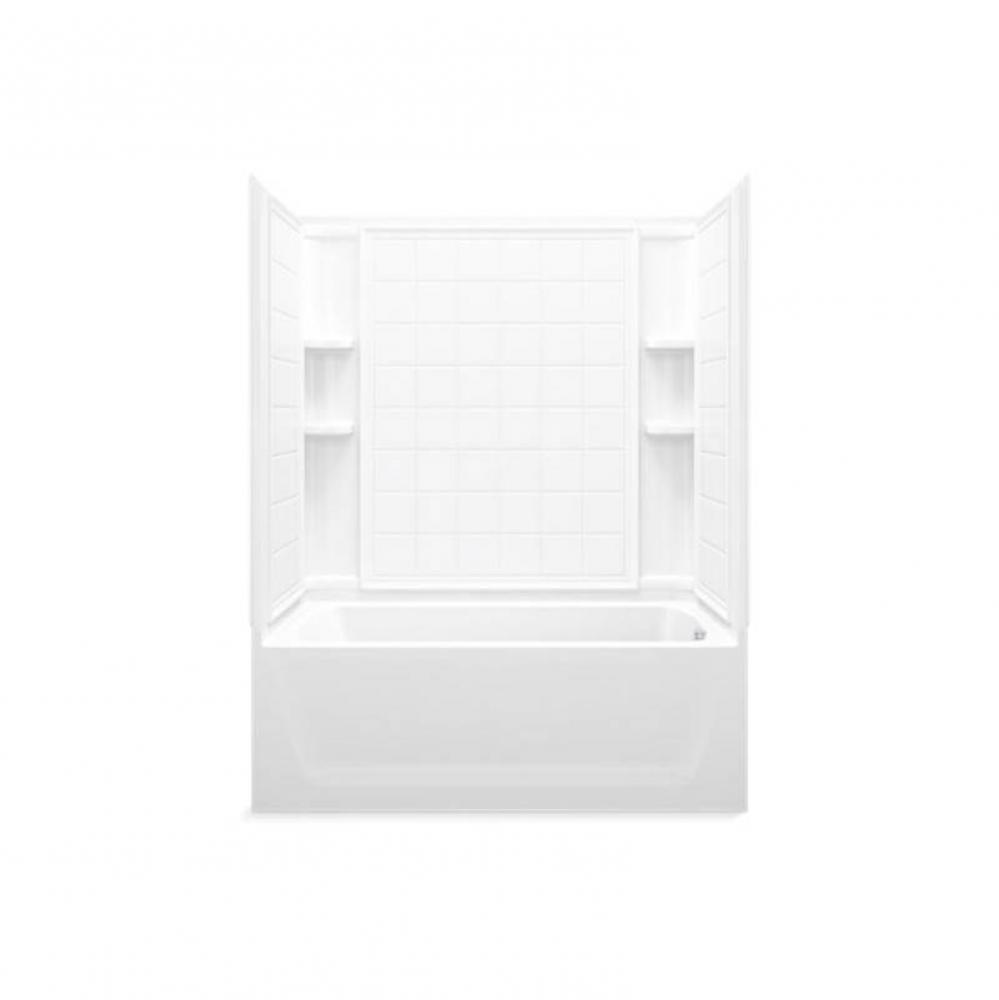 Ensemble™ 60-1/4'' x 32'' bath/shower with right-hand above-floor drain