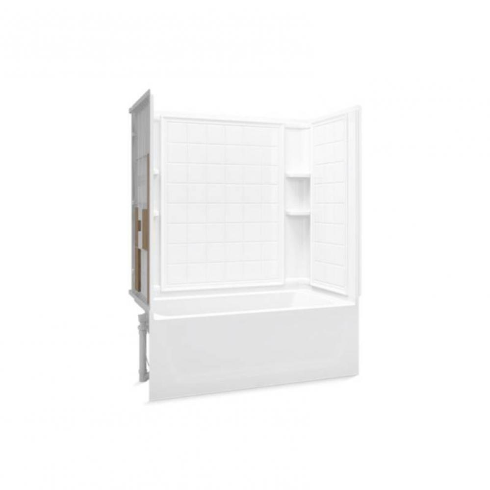 Ensemble™ 60-1/4'' x 32'' tile bath/shower with Aging in Place backerboards