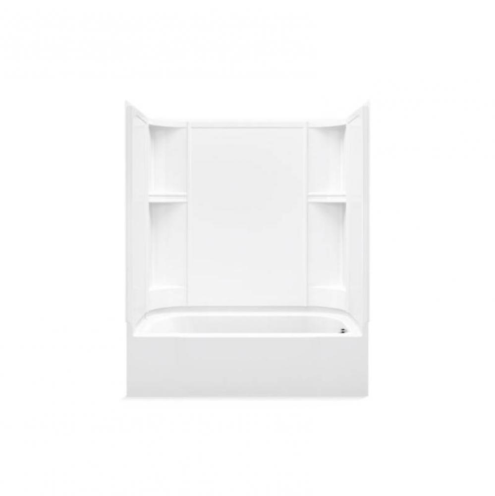 Accord® 60-1/4'' x 30'' smooth bath/shower with Aging in Place backerboar
