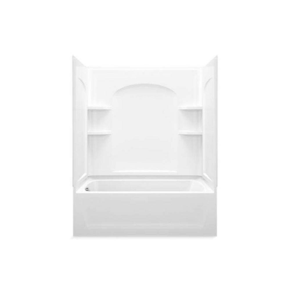 Ensemble™ 60-1/4'' x 32'' curve bath/shower with left-hand drain