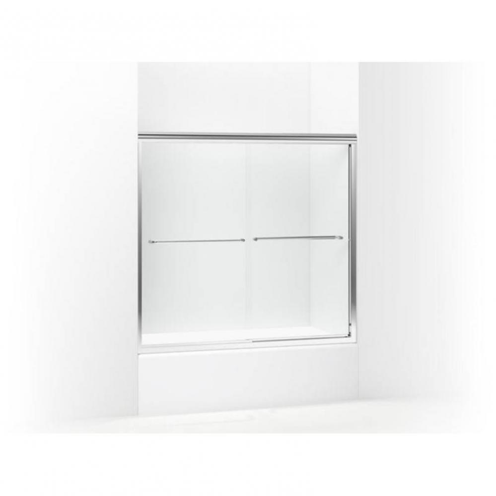 Finesse™ Frameless sliding bath door, 55-1/2'' H x 52 - 57'' W, with 1/4&apo