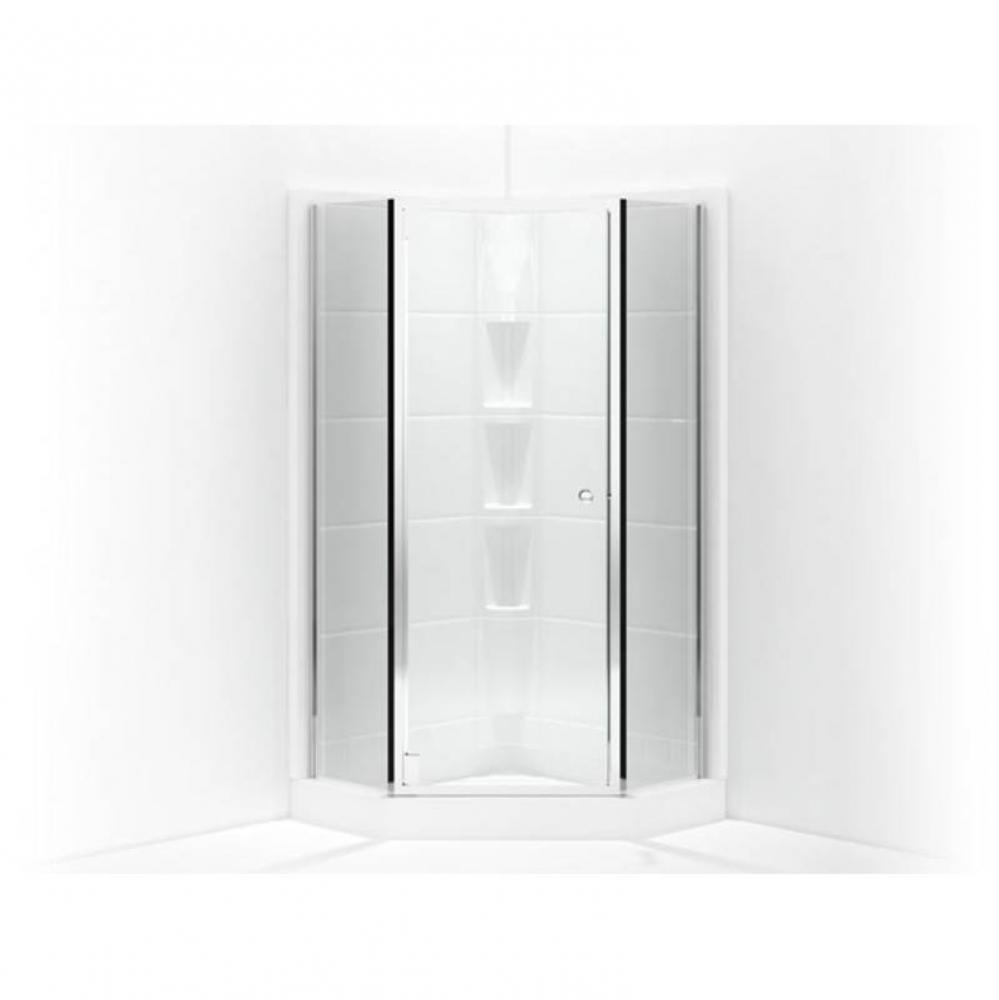 Solitaire® Frameless neo-angle corner shower door 16-1/4'' x 29-7/16'' x