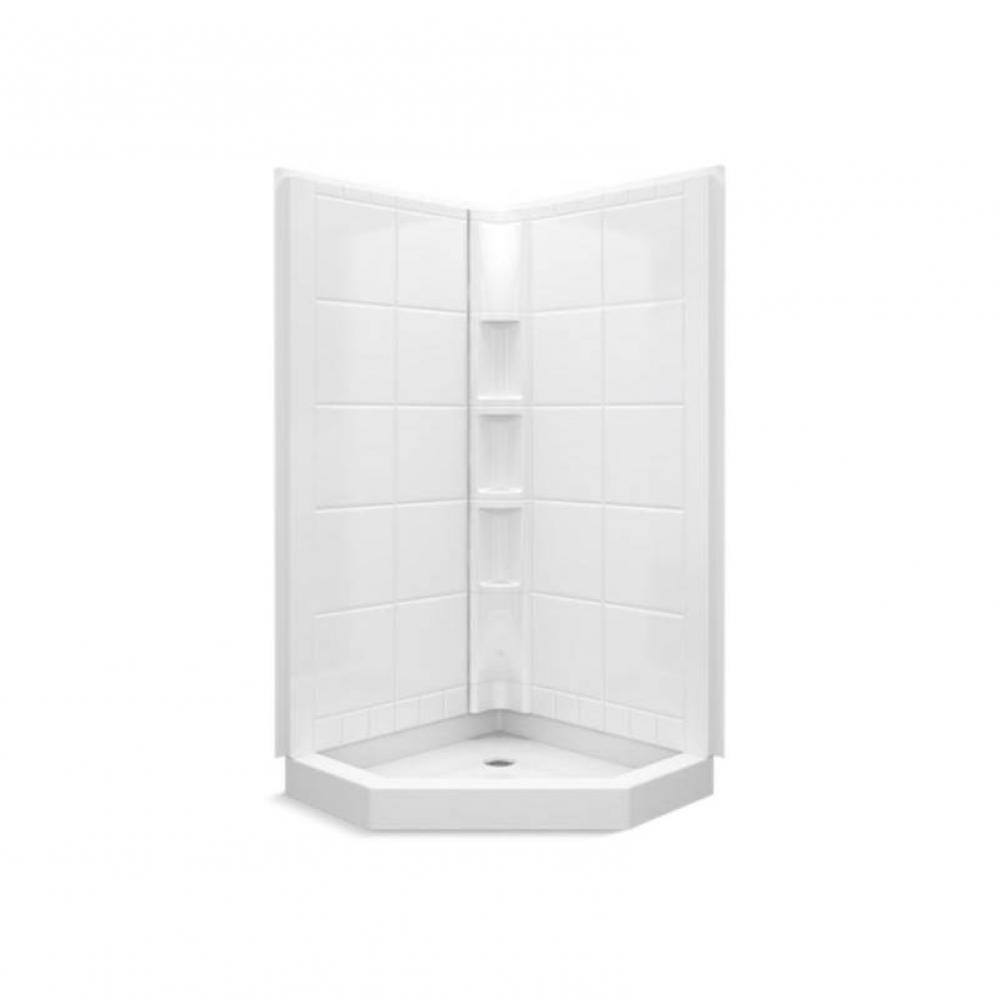 Intrigue™ 39'' x 39'' x 79'' tile neo-angle shower stall