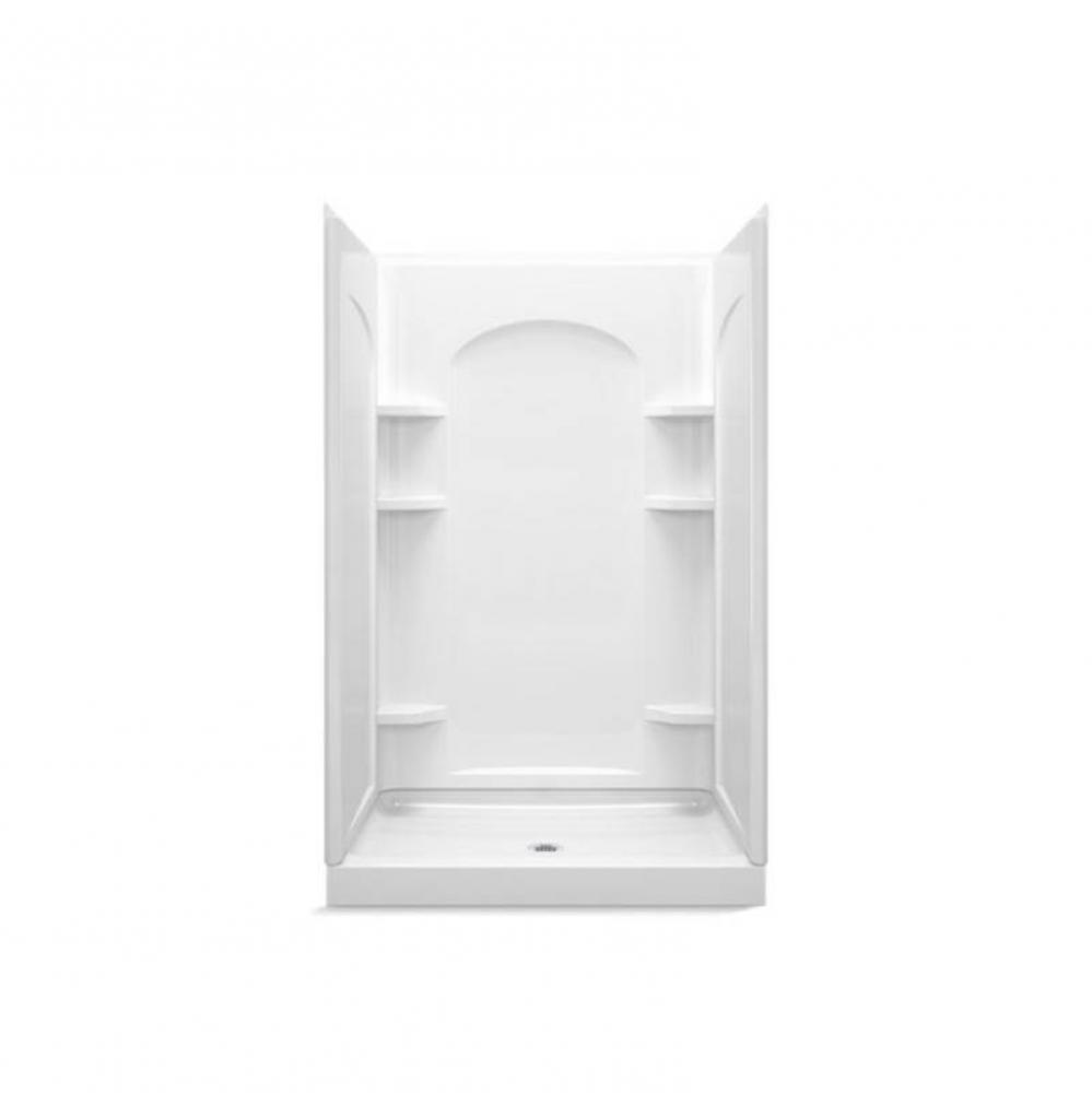 Ensemble™ 48'' x 34'' x 75-3/4'' curve shower stall with Aging in