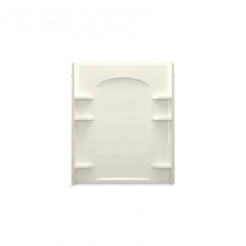 Ensemble™ 60'' x 72-1/2'' curve shower back wall with Aging in Place backerb