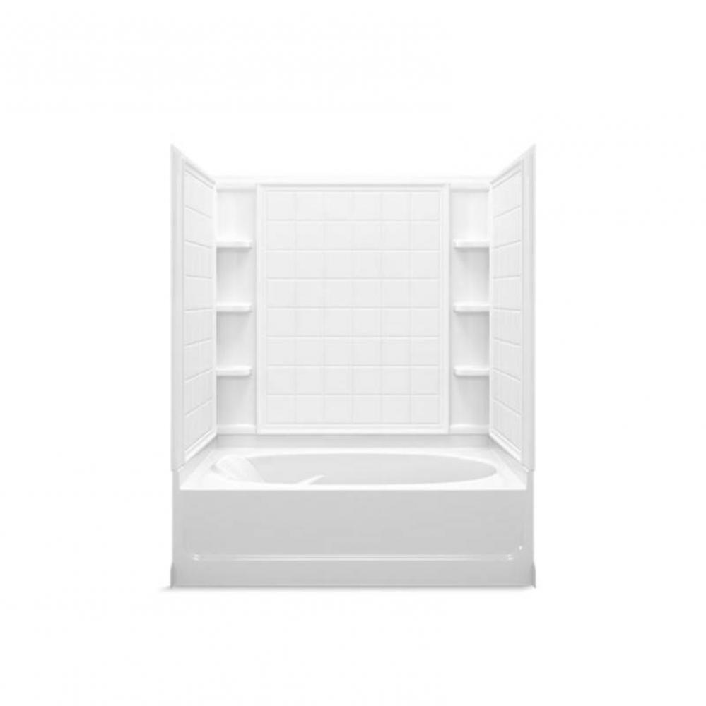 Ensemble™ 60-1/4'' x 36'' tile bath/shower with Age in Place backerboards