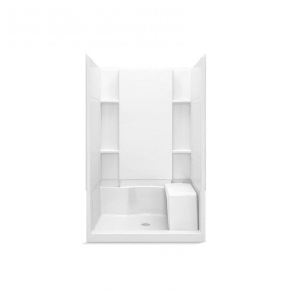 Accord® 48'' x 36'' x 74-1/2'' seated shower stall with Aging i