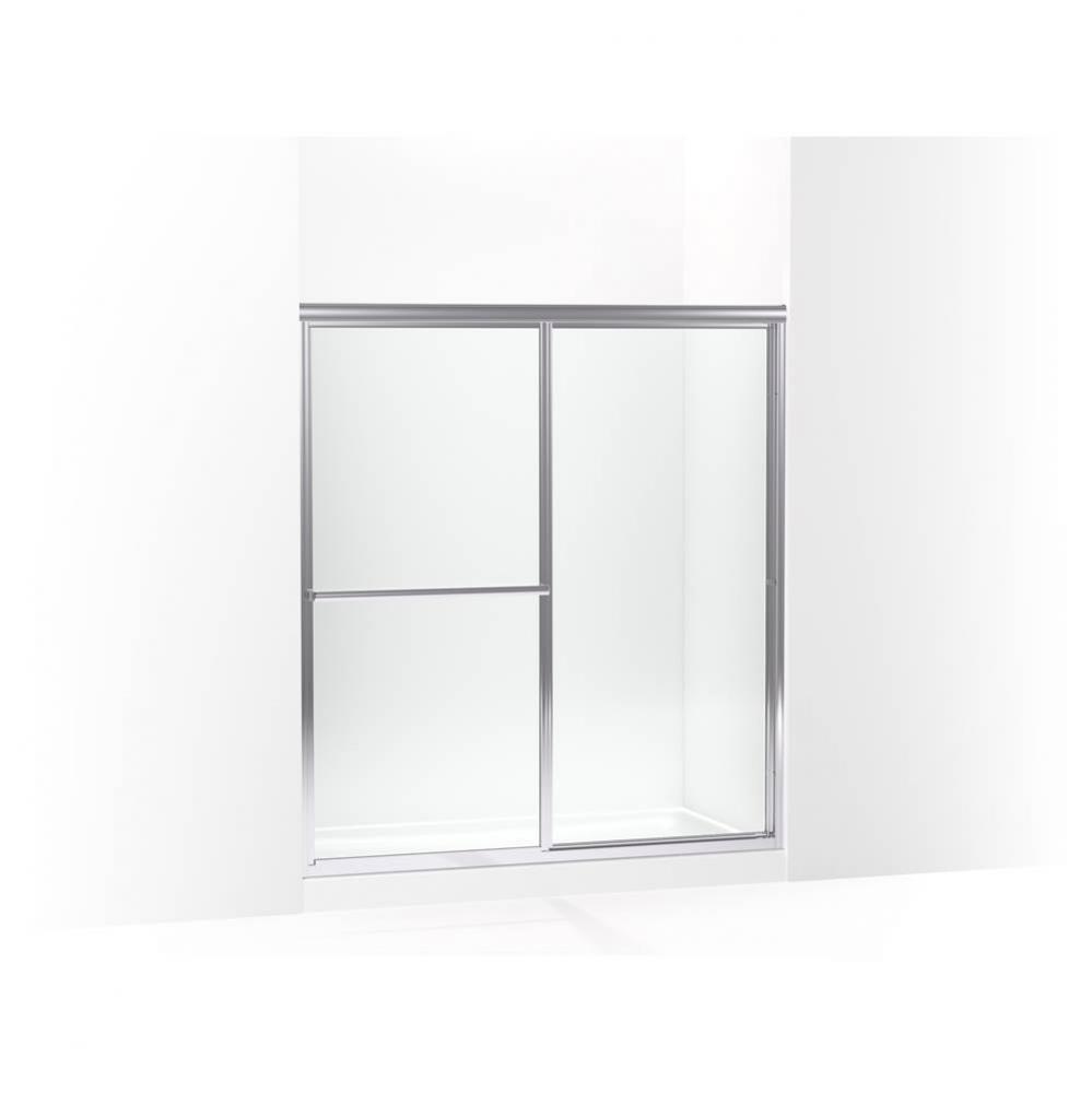 Deluxe 65-1/2 In. H Sliding Shower Door With 1/8 In.-Thick Glass