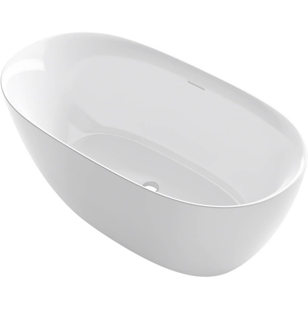 Unwind® 59'' x 30'' seamless oval freestanding bath