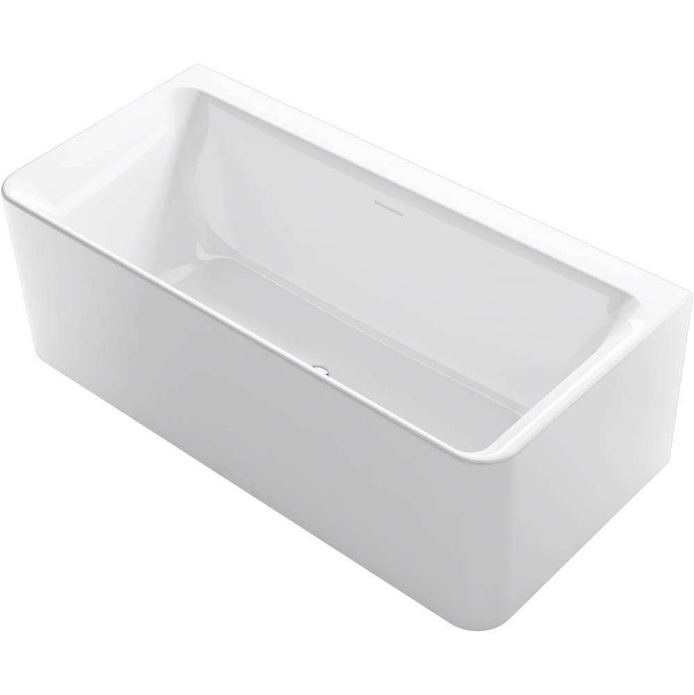 Unwind™ 67'' x 32'' seamless back-to-wall freestanding bath