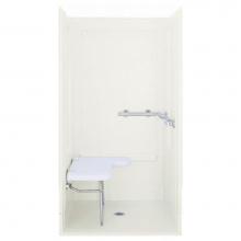 Sterling Plumbing 62052123-0 - OC-SS-39 39-3/8'' x 65-1/4'' transfer shower with back wall and grab bar at ri