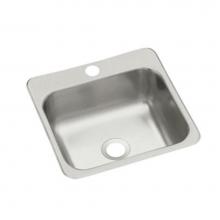 Sterling Plumbing B155-1 - Top-mount single-basin bar sink, 15'' x 15'' x 5-1/2''