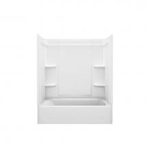 Sterling Plumbing 71320126-0 - Ensemble™ Medley® 60-1/4'' x 32'' bath/shower with Aging in Place backe