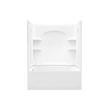 Sterling Plumbing 71220118-0 - Ensemble™ 60'' x 32'' bath/shower with left-hand above-floor drain and Aging