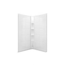 Sterling Plumbing 72044106-0 - Intrigue™ 39'' x 39'' neo-angle shower wall set with Aging In Place backerbo