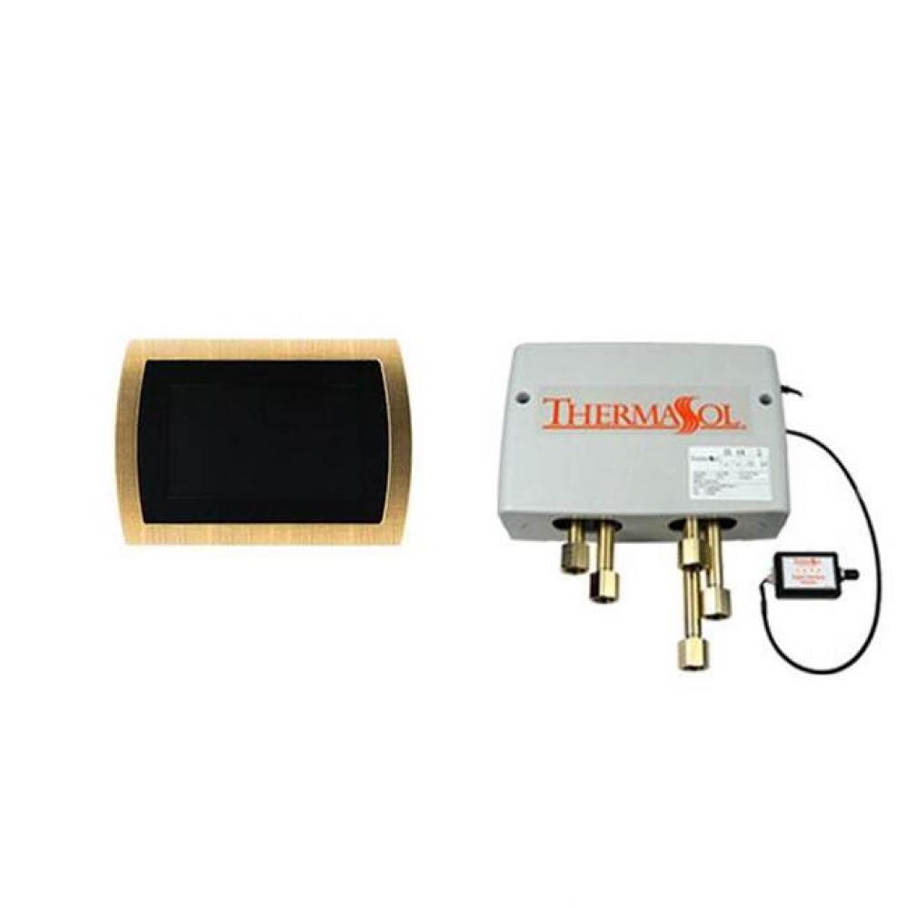 Digital Shower Package with SignaTouch Trim Upgraded Antique Brass